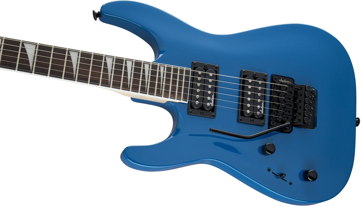 Jackson JS Series Dinky Arch Top JS32 DKA Left-Handed Electric Guitar - Bright Blue w/ Instrument Cable