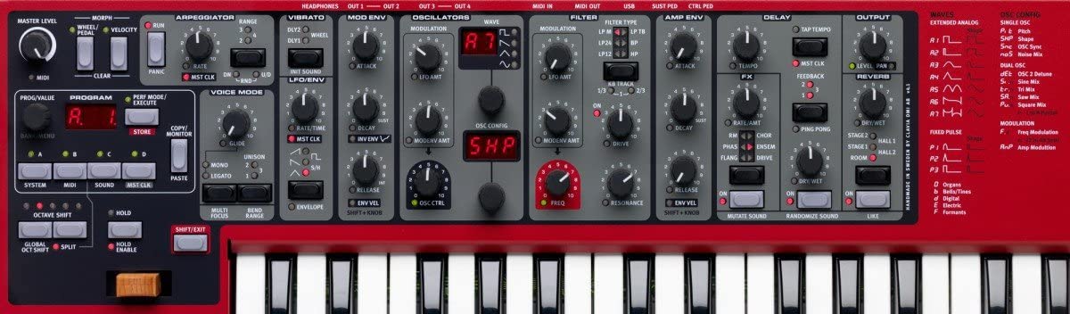 Nord Lead A1 Analog Modeling Synthesizer w/ MIDI Cables