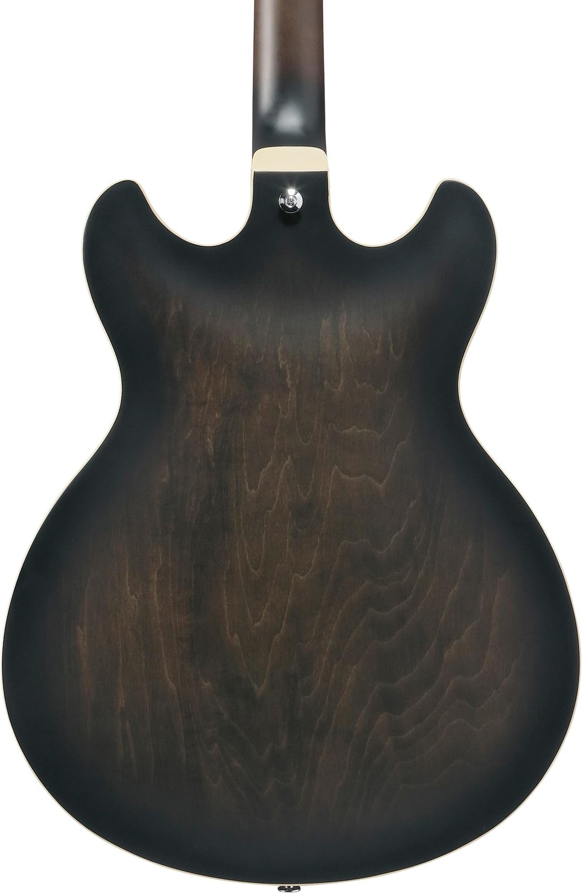 Ibanez AS53 AS Artcore Hollow Body Electric Guitar - Transparent Black Flat w/ Amplifier