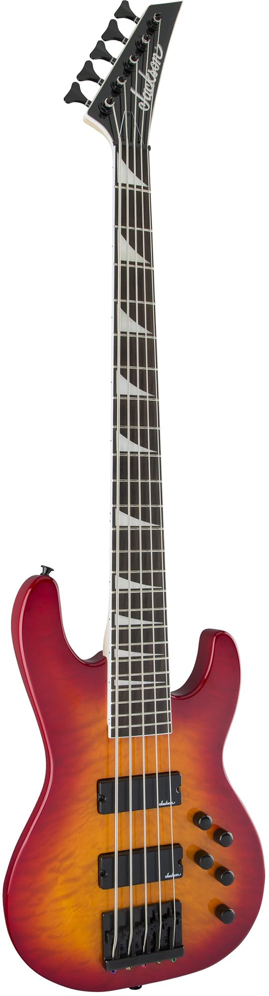 Jackson Concert Bass JS3VQ Bass Guitar - Cherry Burst w/ Instrument Cable