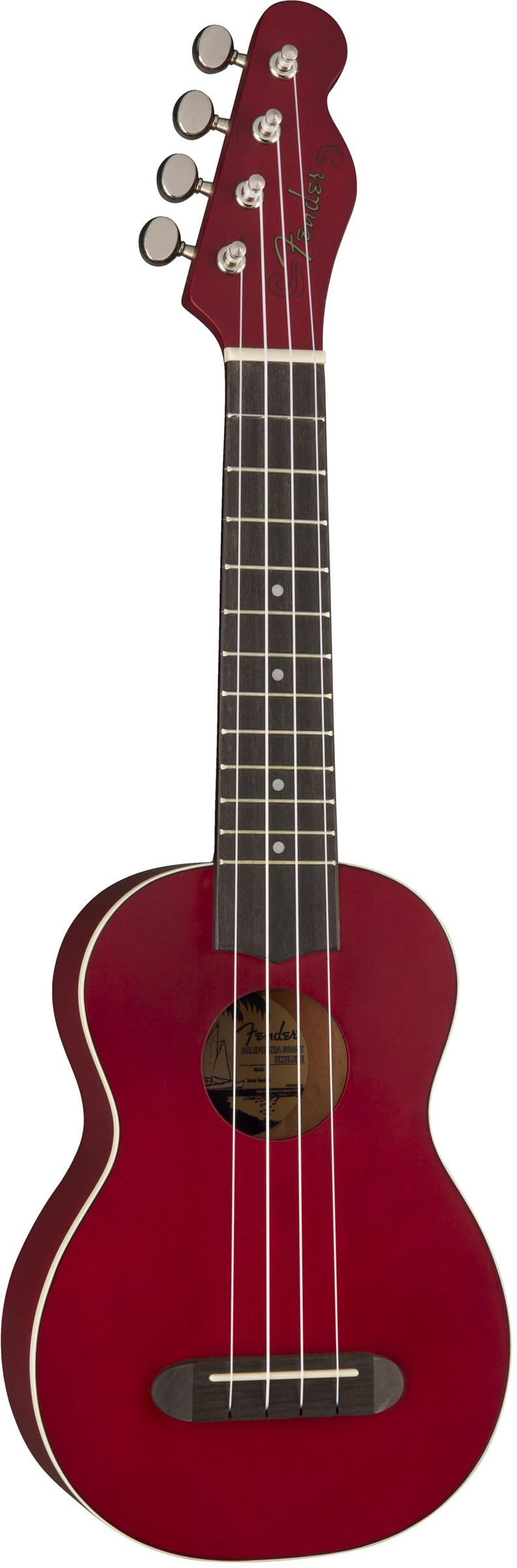 Fender Venice Soprano Ukulele - Cherry w/ Gig Bag