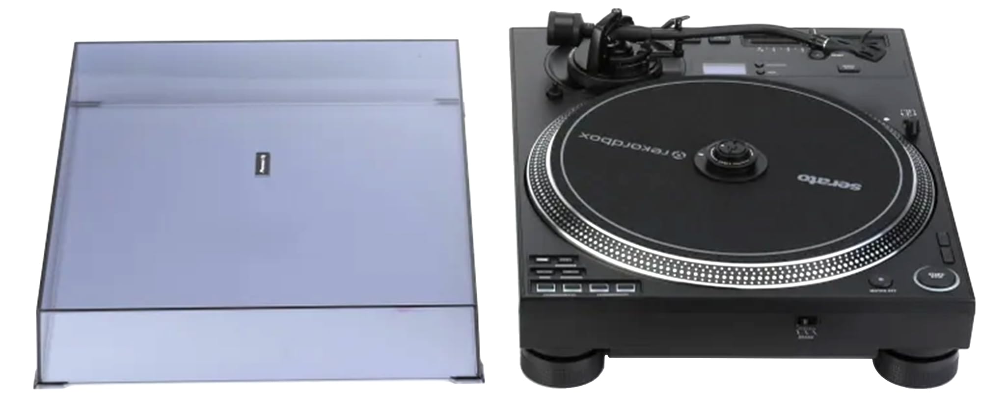 Pioneer DJ PLX-CRSS12 Professional Direct Drive Turntable with DVS Control - Black w/ Headphones
