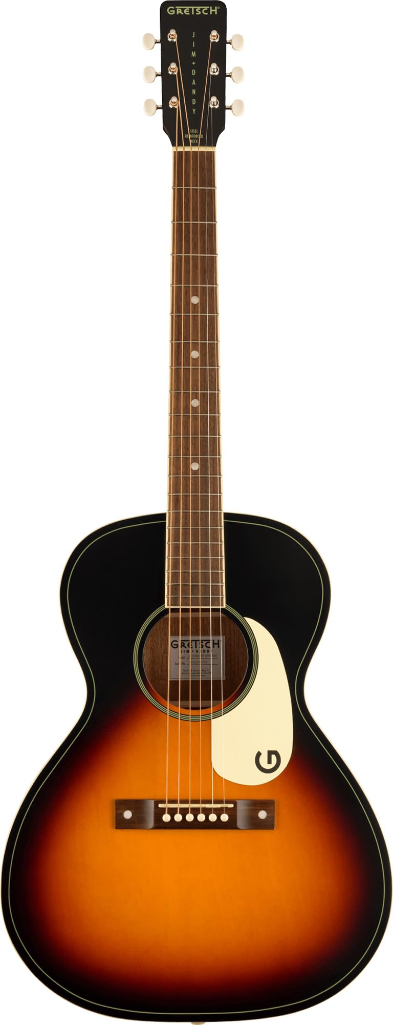 Gretsch Jim Dandy Concert Acoustic Guitar - Rex Burst w/ Strap