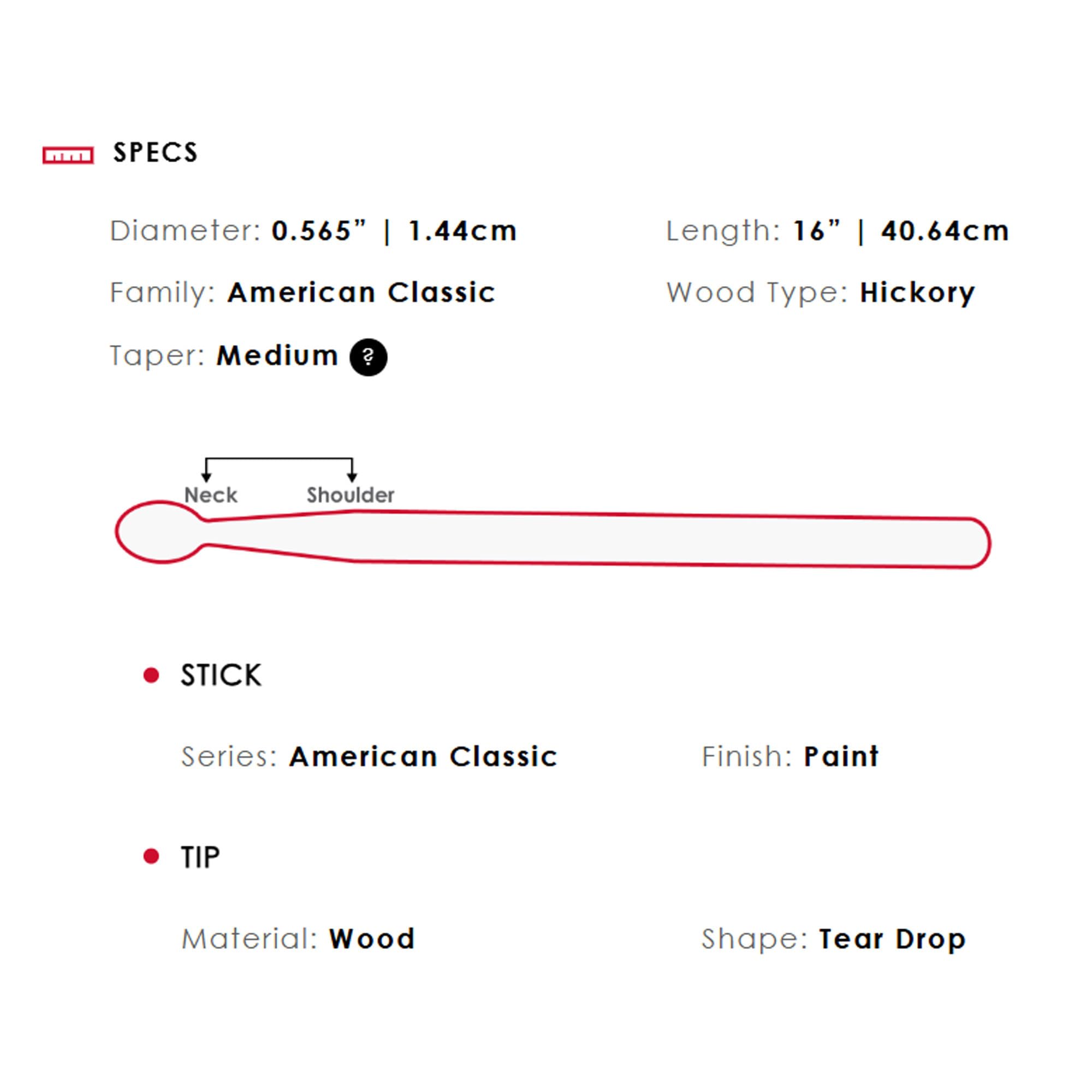 Vic Firth American Classic 5A Pink Drumsticks - 12 Pack