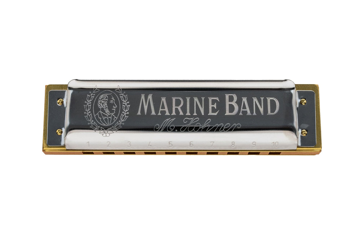Hohner Marine Band 1896 Harmonica - Key of E w/ Instructional Manual