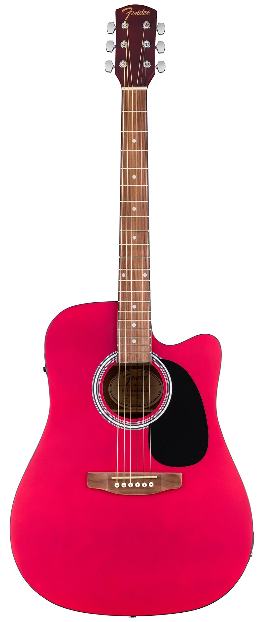 Fender FA Series Dreadnought Acoustic-Electric Guitar - Crimson Red w/ Hard Case
