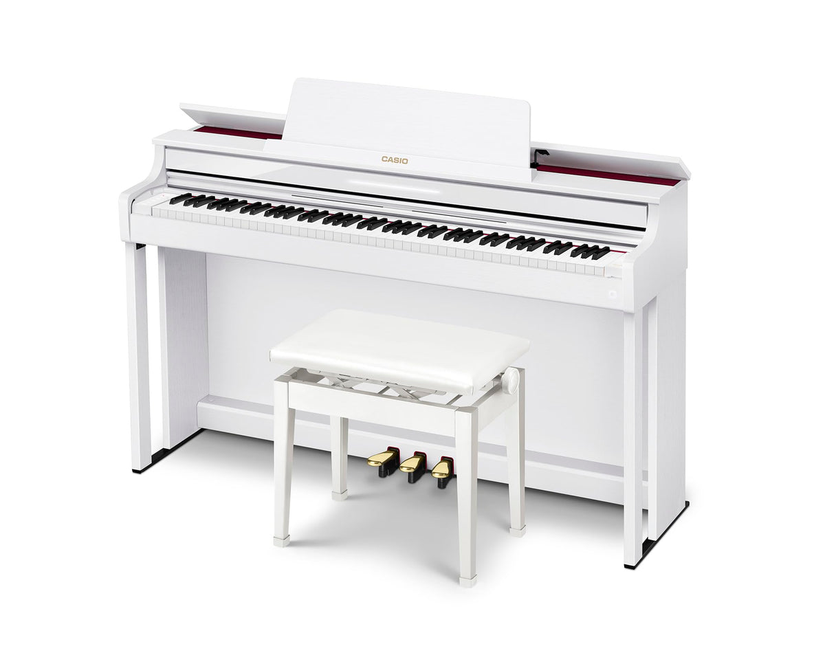 Casio AP-550 Celviano 88-Key Digital Piano - White w/ Headphones