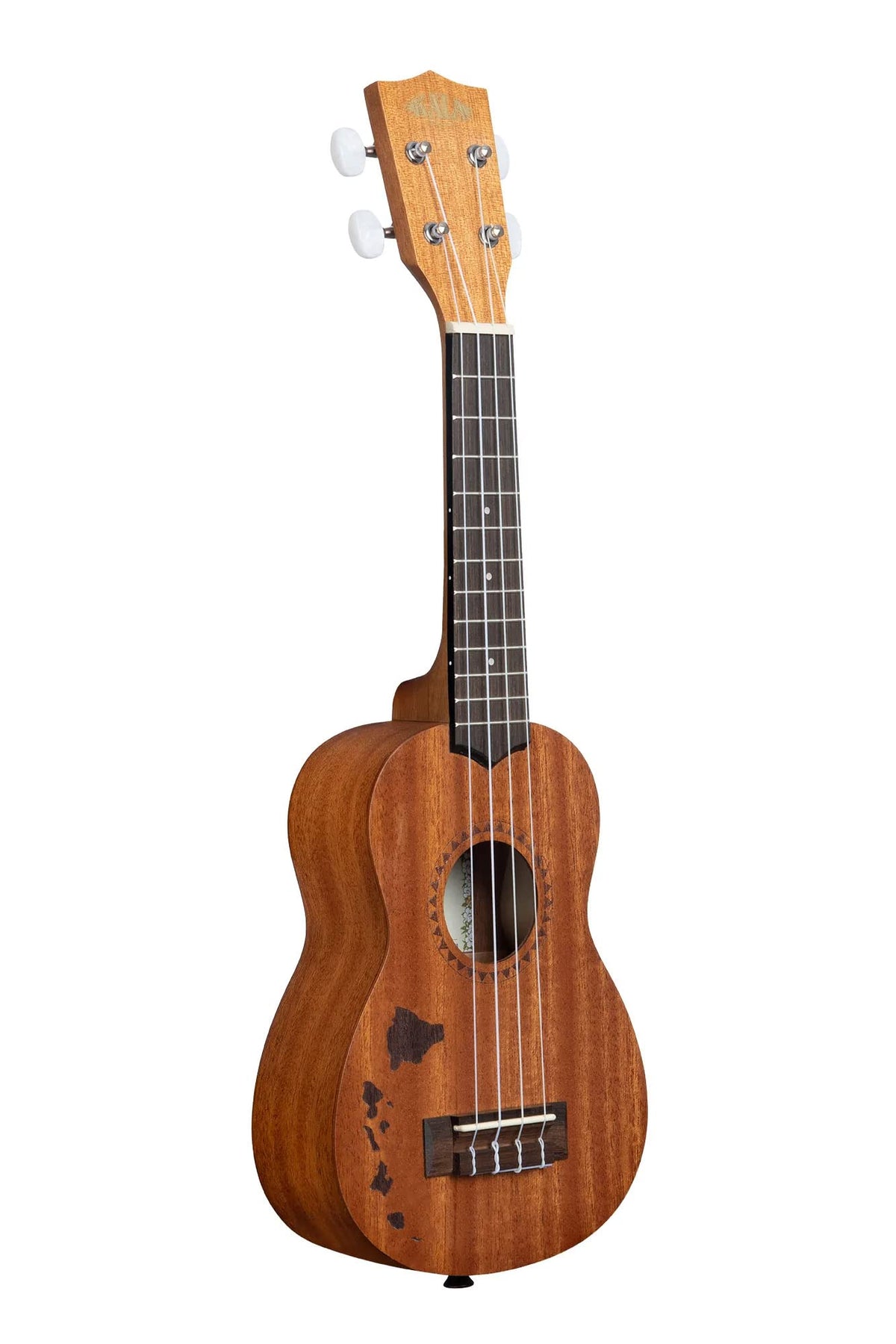 Kala KA-15S-H1 Satin Mahogany Soprano Ukulele - Hawaiian Islands