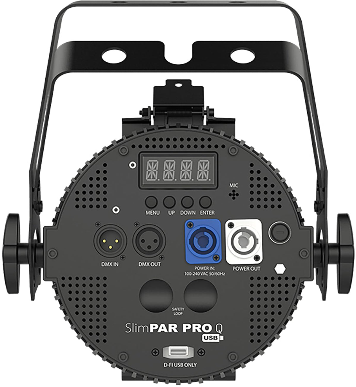 Chauvet DJ SlimPAR Pro Q USB High-Powered RGBA Low-Profile LED Par Light w/ DMX Cable