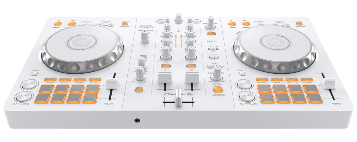 Pioneer DJ DDJ-FLX4 2-Channel DJ Controller - White w/ Case