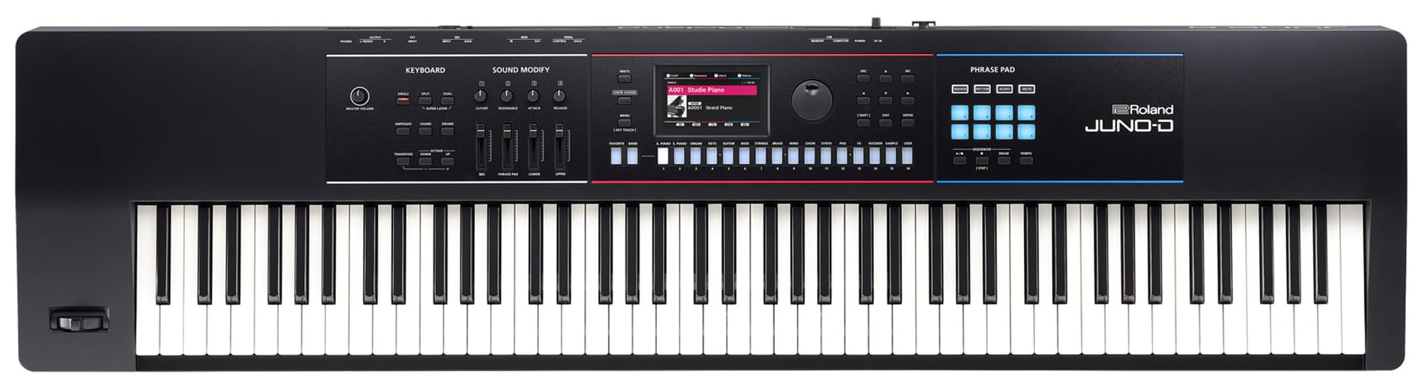 Roland JUNO-D8 88-Key Synthesizer w/ Adjustable Stand