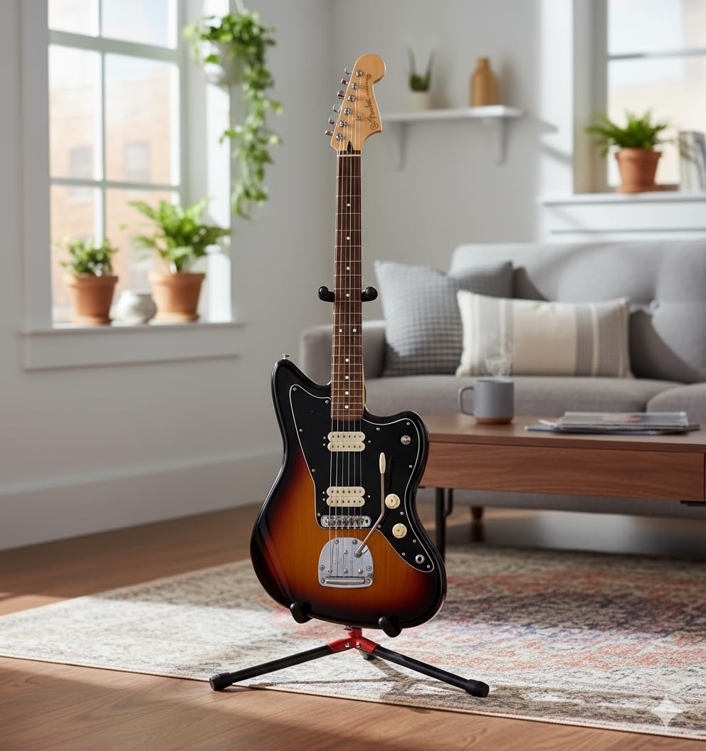 Fender Adjustable Folding Guitar Stand - Black