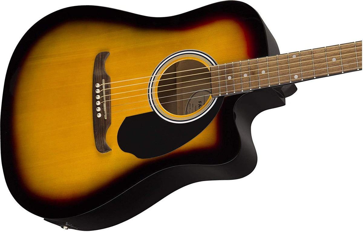 Fender FA-125CE Dreadnought Cutaway Acoustic-Electric Guitar - Sunburst