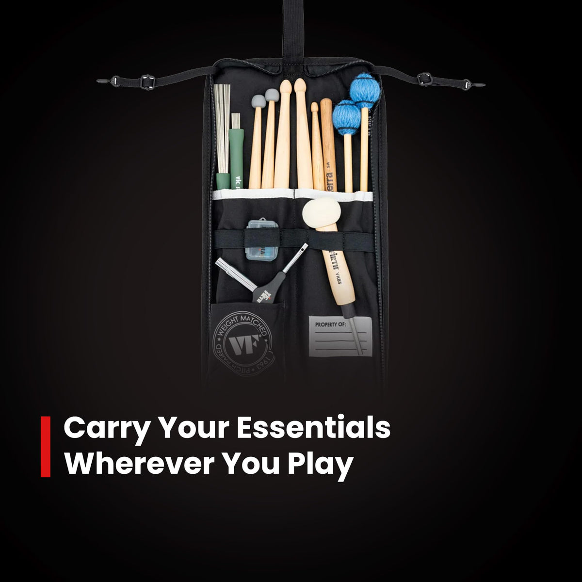 Vic Firth VXSB00201 Essential Stick Bag - Neon