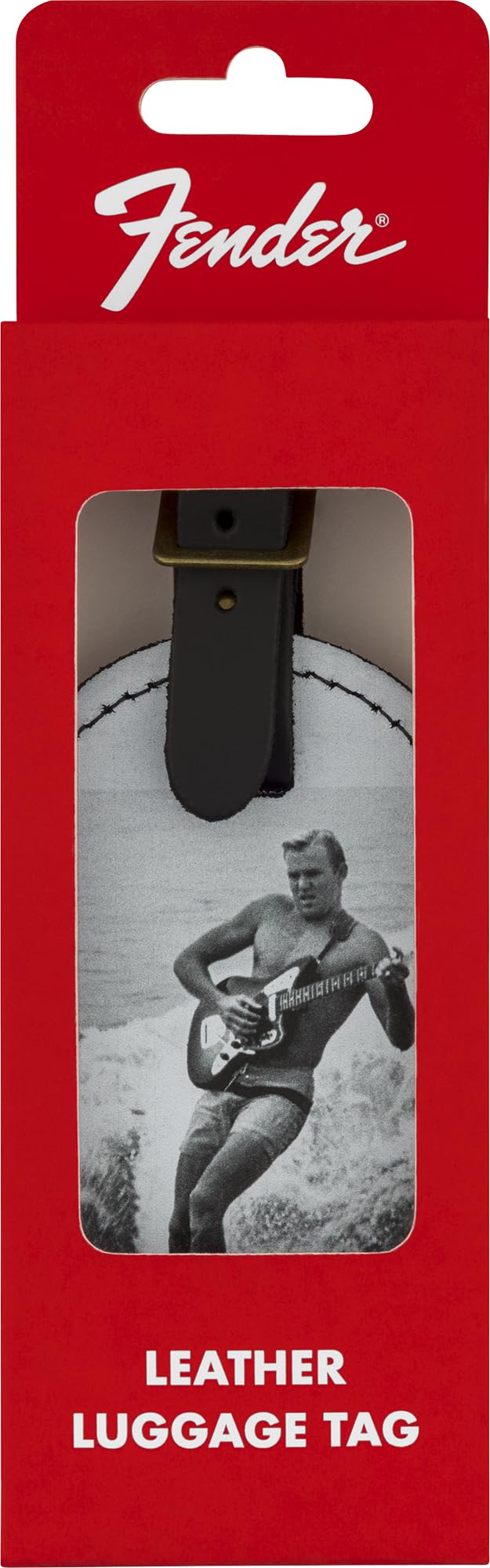 Fender Vintage Surfer Ad Luggage Tag w/ Picks