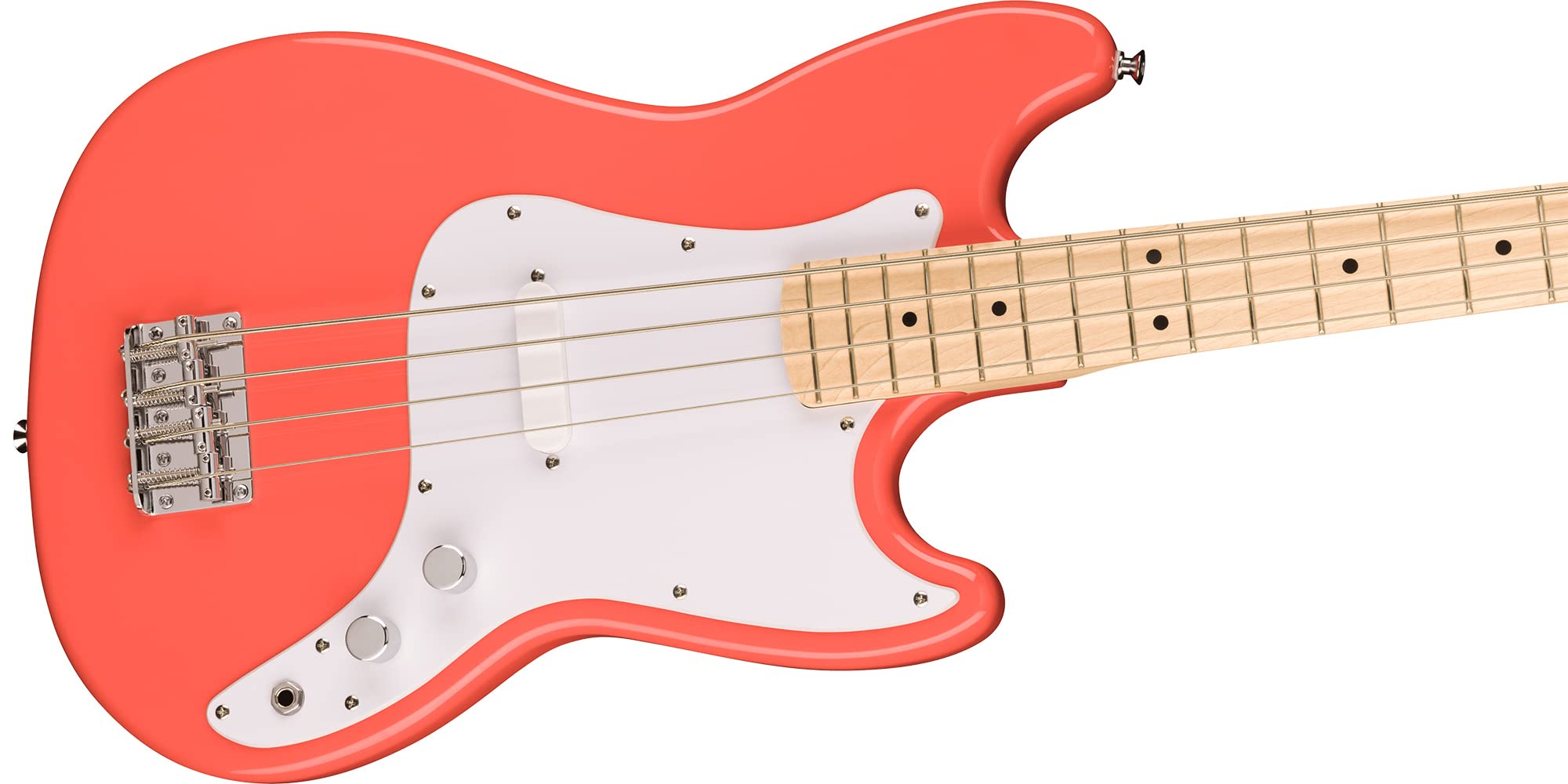 Fender Squier Sonic Bronco Bass - Tahitian Coral w/ Tuner