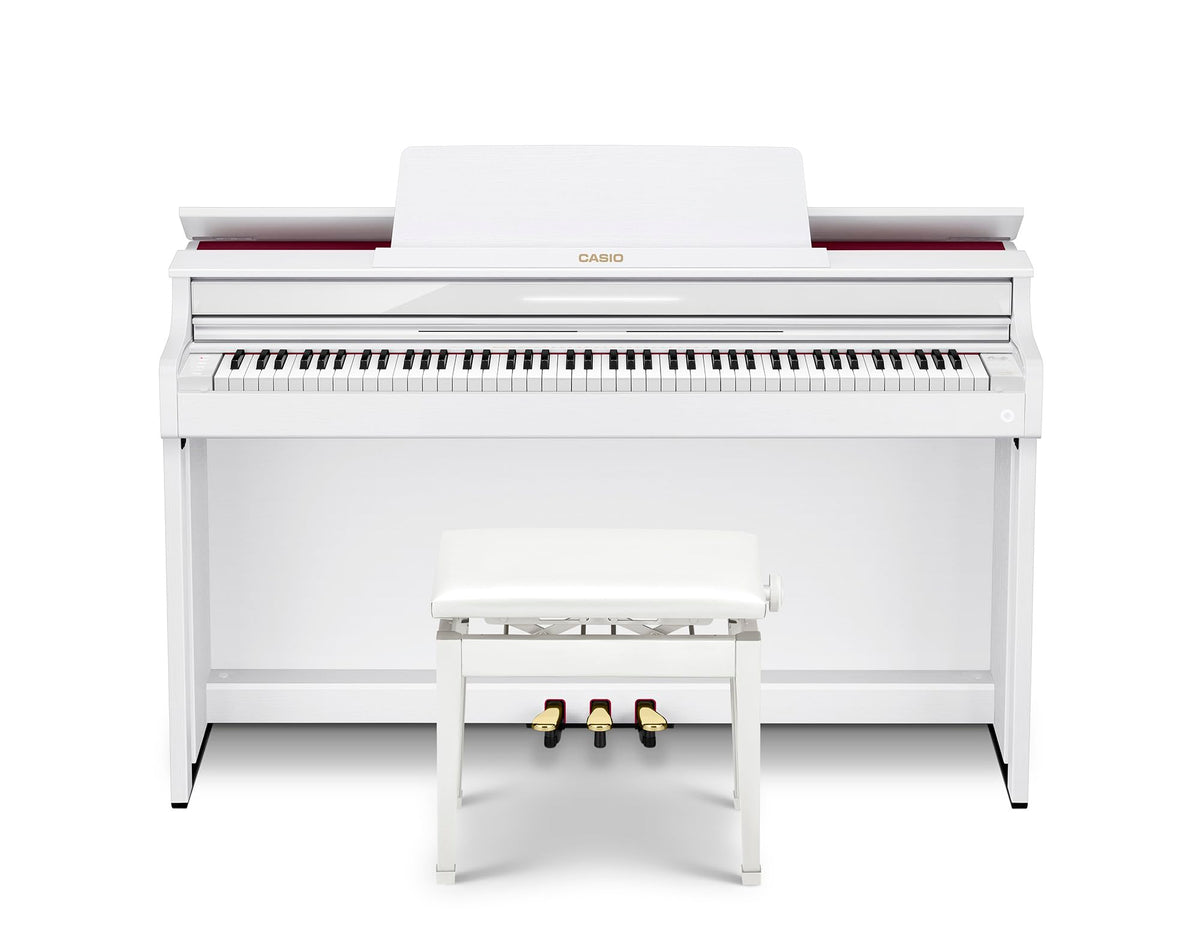 Casio AP-550 Celviano 88-Key Digital Piano - White w/ Adjustable Bench