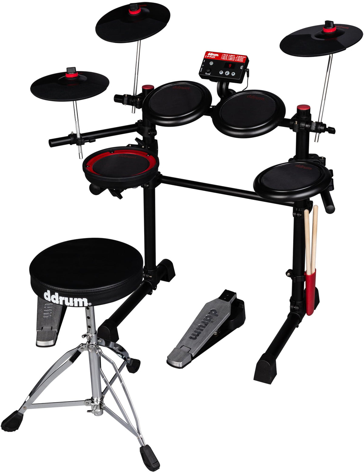 ddrum E-FLEX Complete Electronic Drum Set w/ Drum Throne
