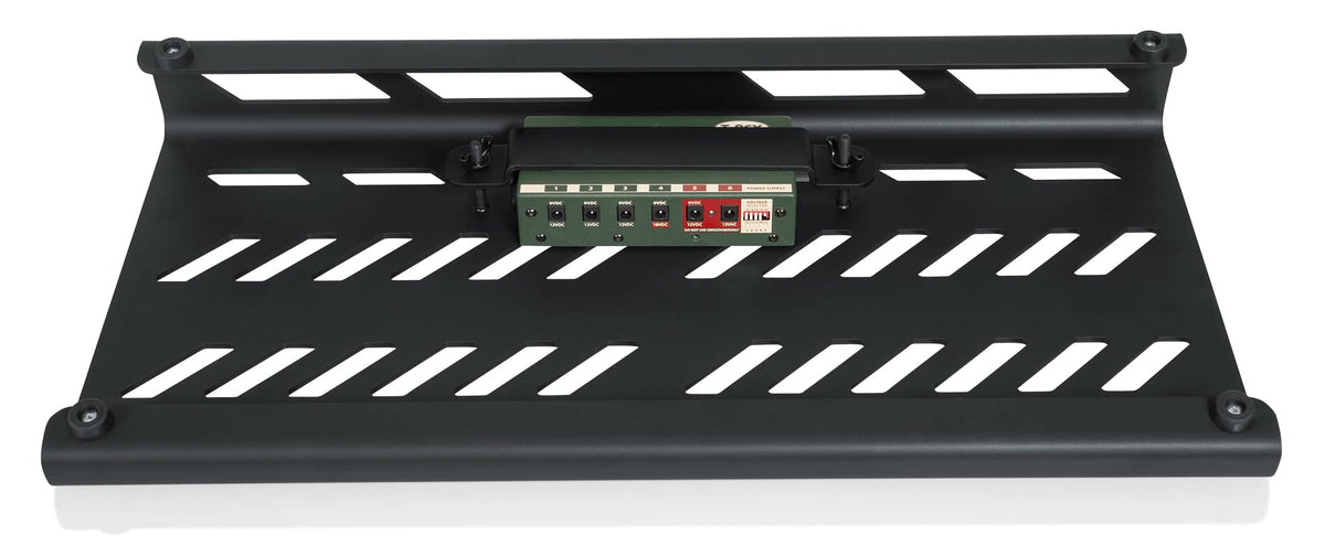 Gator Black Large Aluminum Pedal Board GPB-BAK-1 w/ Patch Cable