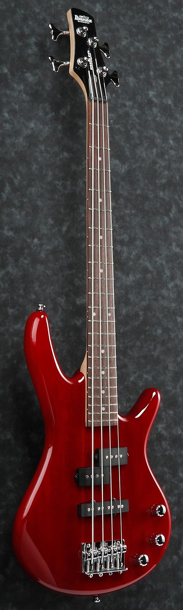 Ibanez GSRM20 SR Gio miKro Short-Scale Bass Guitar - Transparent Red w/ Gig Bag