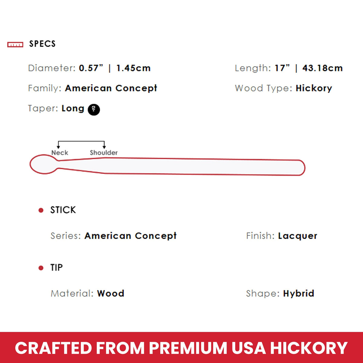 Vic Firth American Concept Freestyle 5A Drumsticks