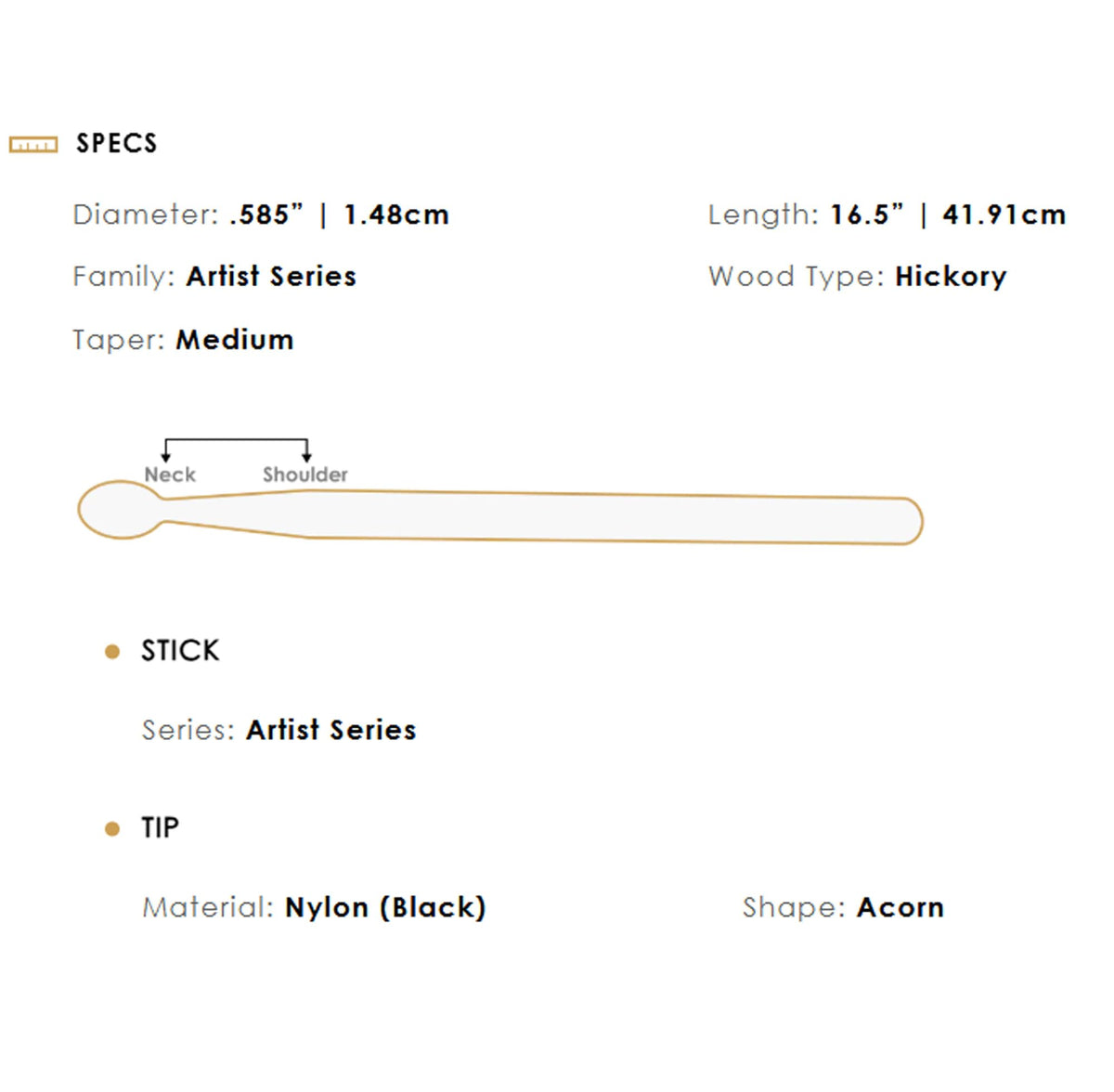 Zildjian ZASAY Adrian Young Artist Series Drumsticks - 3 Pack
