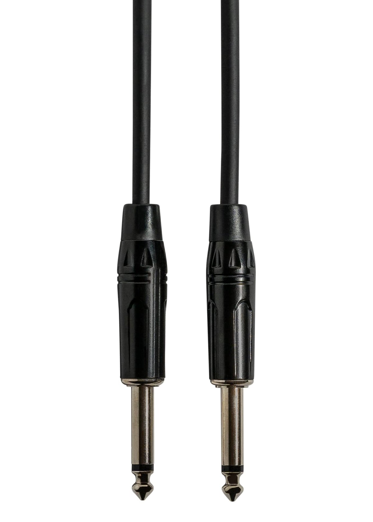 Gearlux 6-Foot Instrument Cable, 1/4 Inch, Straight-Straight, Black - 6 Pack