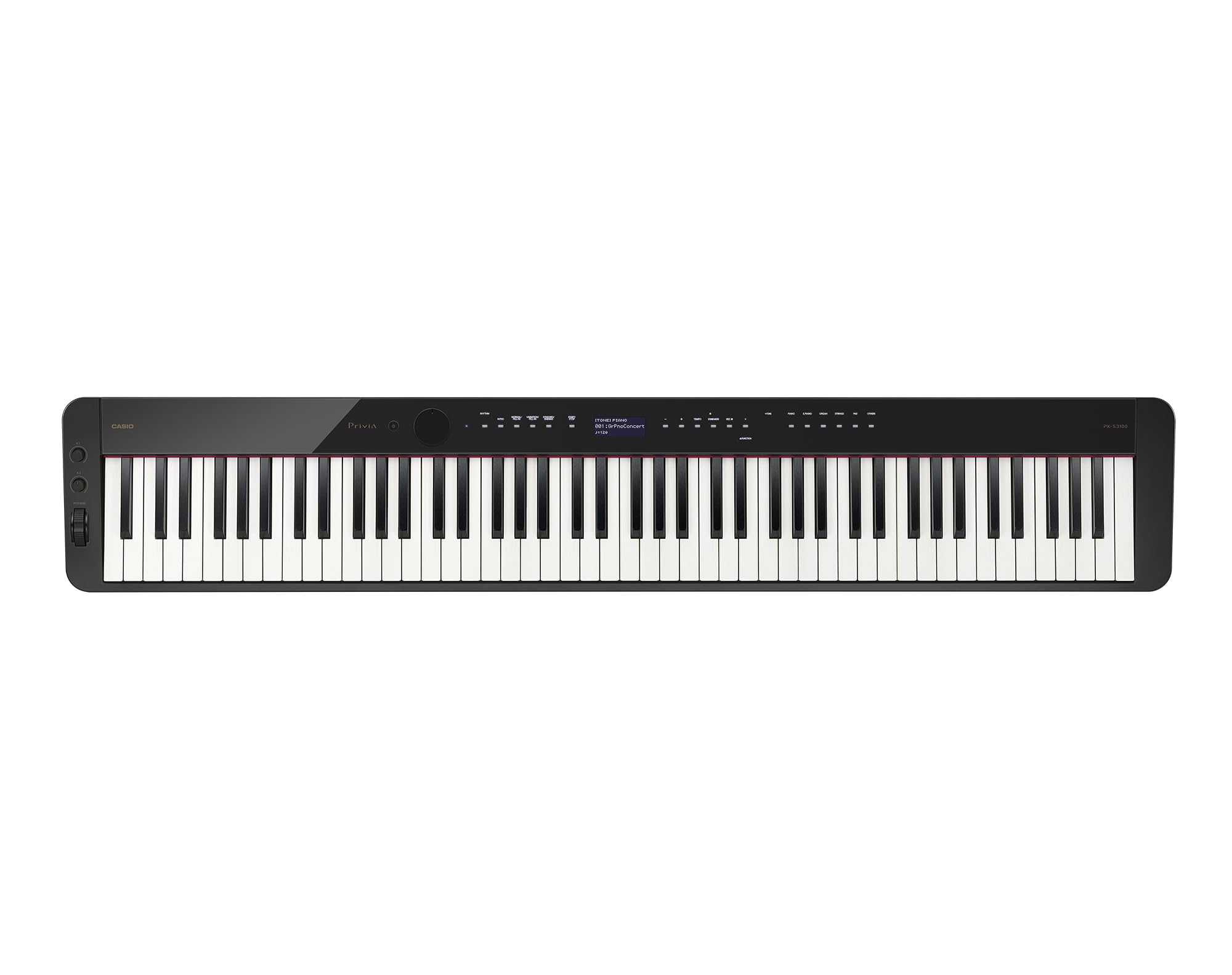 Casio PX-S3100 Privia Slim Digital Piano - Black w/ SP-34 Three-Pedal System