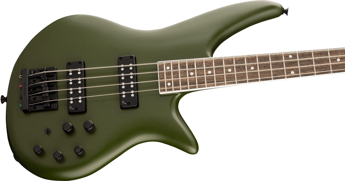 Jackson X Series Spectra Bass SBX IV Bass Guitar - Matte Army Drab w/ Instrument Cable