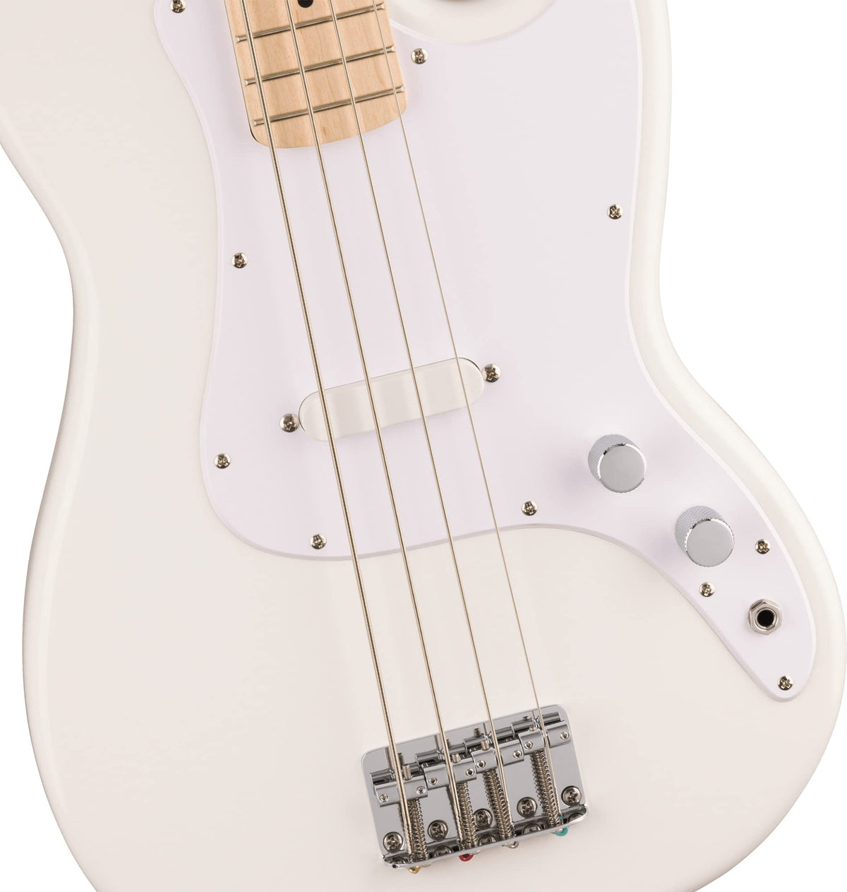 Fender Squier Sonic Bronco Bass - Arctic White w/ Rumble 15 Bass Amplifier