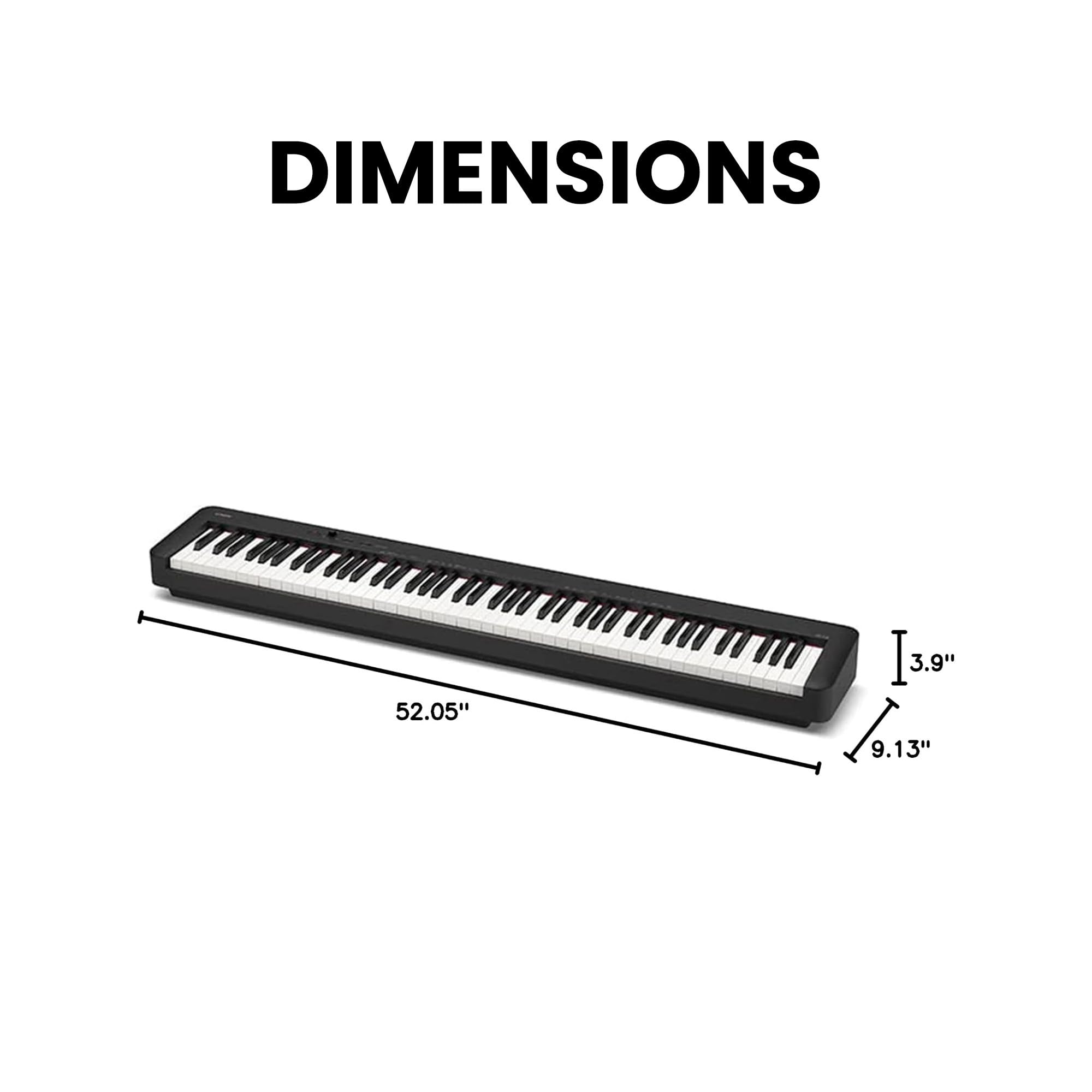 Casio CDP-S160 88-Key Compact Digital Piano w/ SP-34 Triple-Pedal System