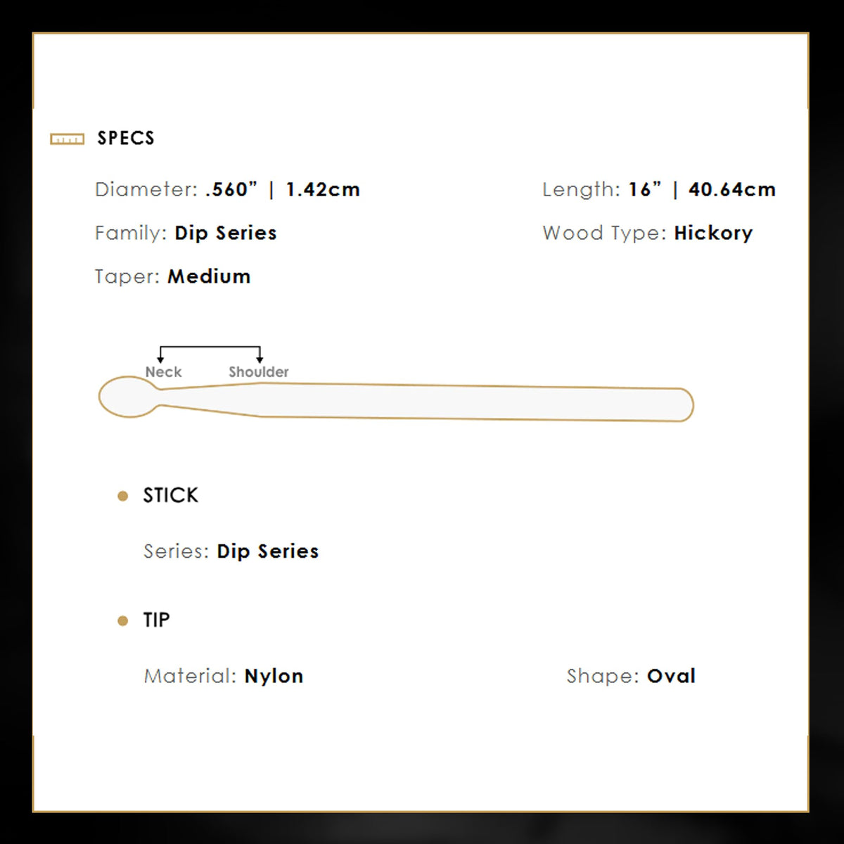 Zildjian 5A Nylon Black DIP Drumsticks