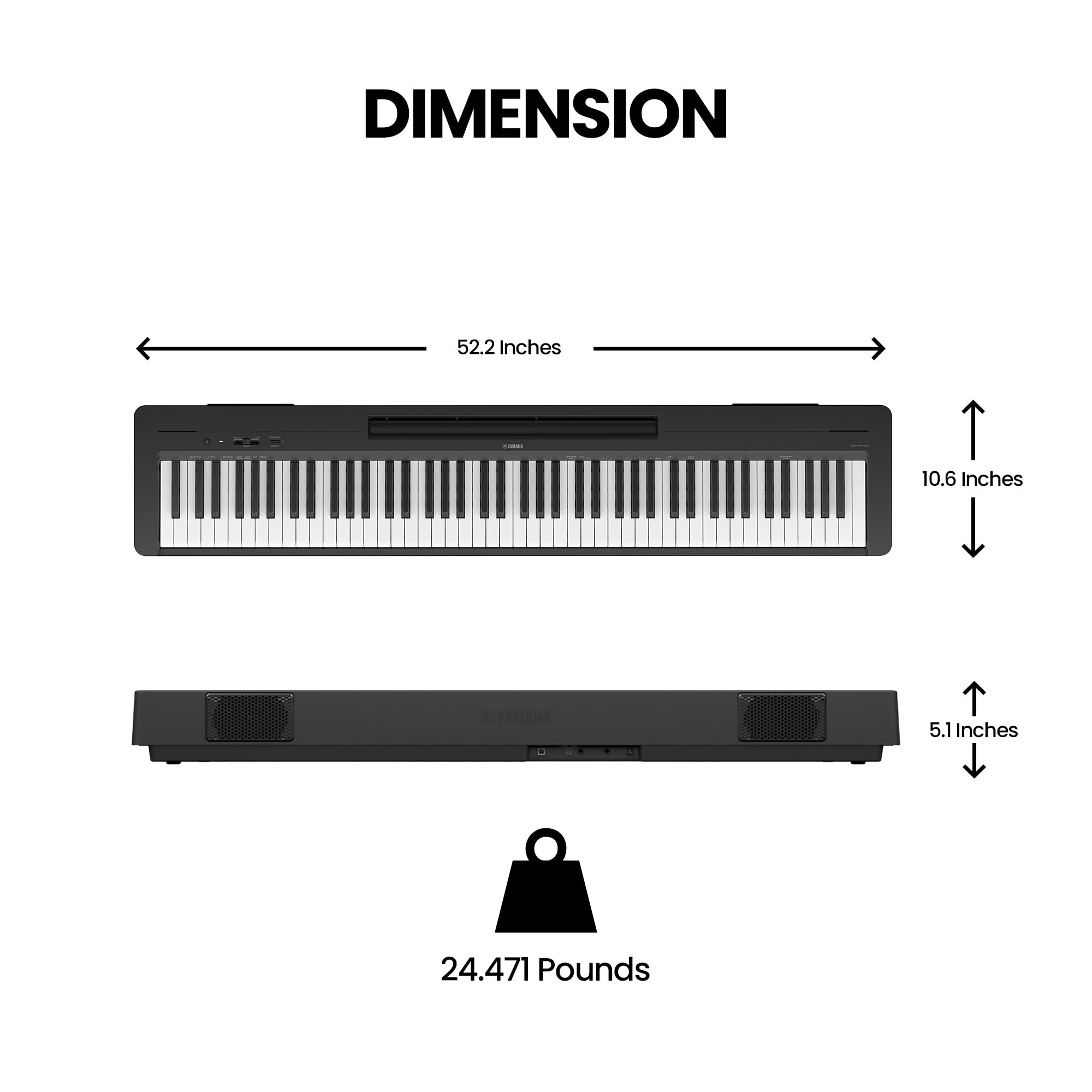 Yamaha P-145BT Bluetooth 88-Key Digital Piano