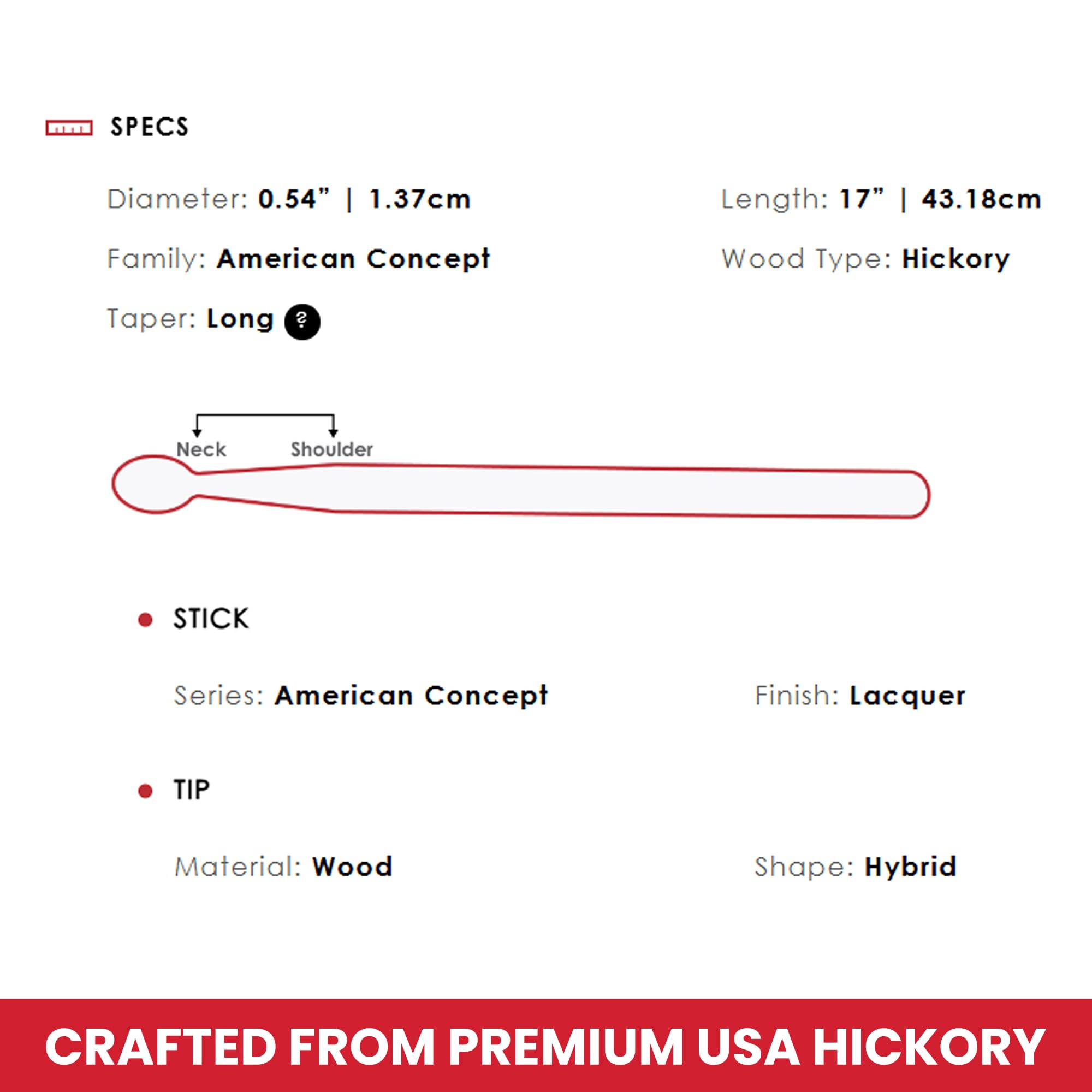 Vic Firth American Concept Freestyle 7A Drumsticks