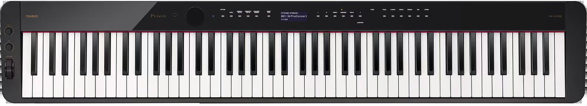 Casio PX-S3100 Privia Slim Digital Piano - Black w/ Sustain Pedal