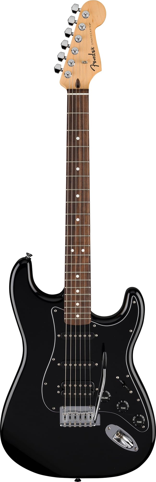 Fender Standard Stratocaster HSS - Black w/ Guitar Cleaning Kit
