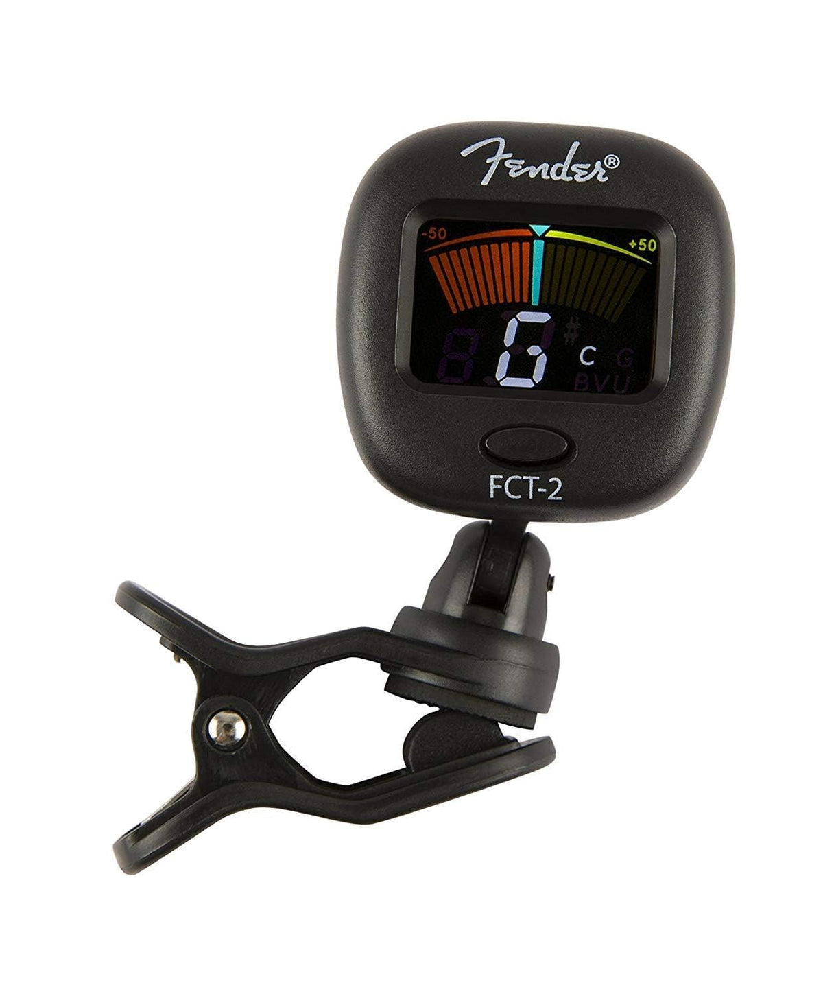 Fender FCT-2 Professional Multi-Instrument Clip-On Tuner for Guitar, Bass, Ukulele, and Violin