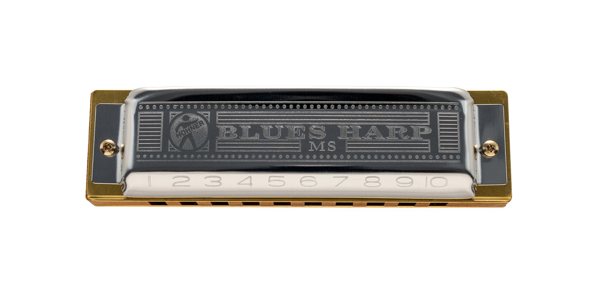 Hohner 532 Blues Harp MS Harmonica - Key of D w/ Key Stickers