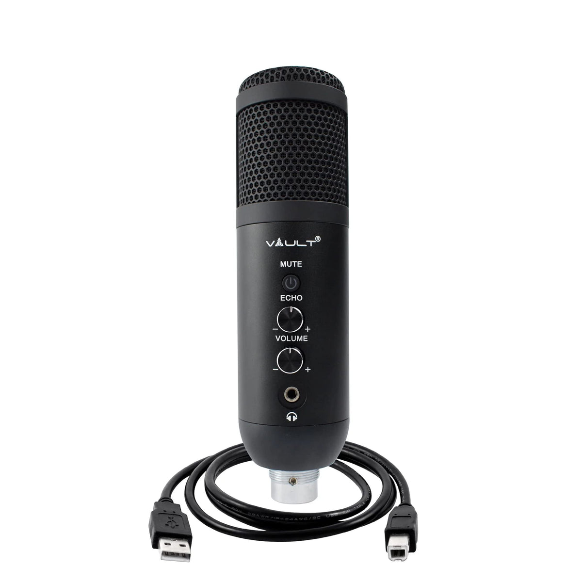 Vault EM-200N Condenser Microphone with Tabletop Tripod Stand