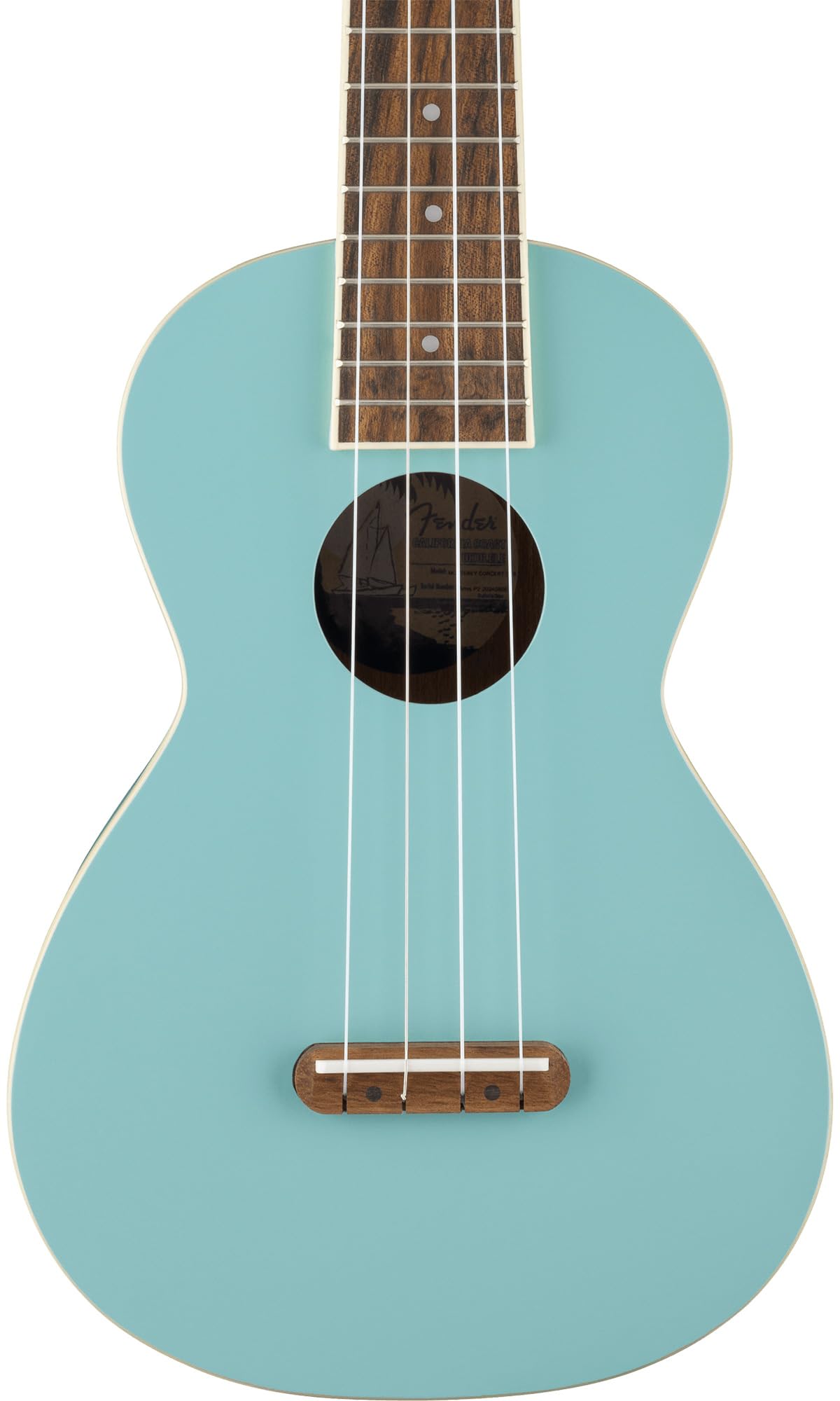 Fender Monterey Concert Ukulele - Daphne Blue