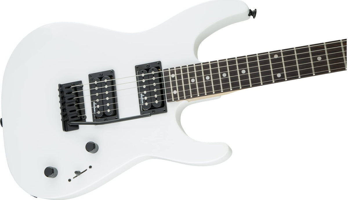 Jackson JS Series Dinky JS12 Electric Guitar - Snow White w/ Instrument Cable