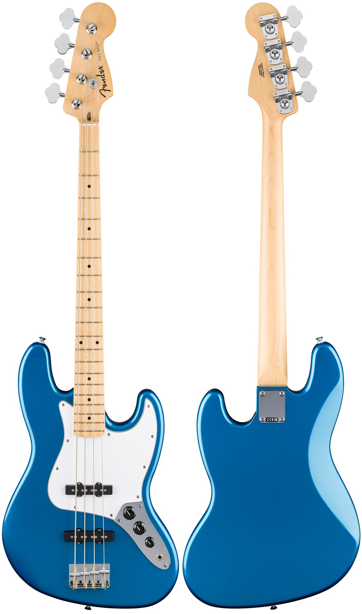 Fender Standard Jazz Bass - Aqua Marine Metallic w/ Guitar Cleaning Kit