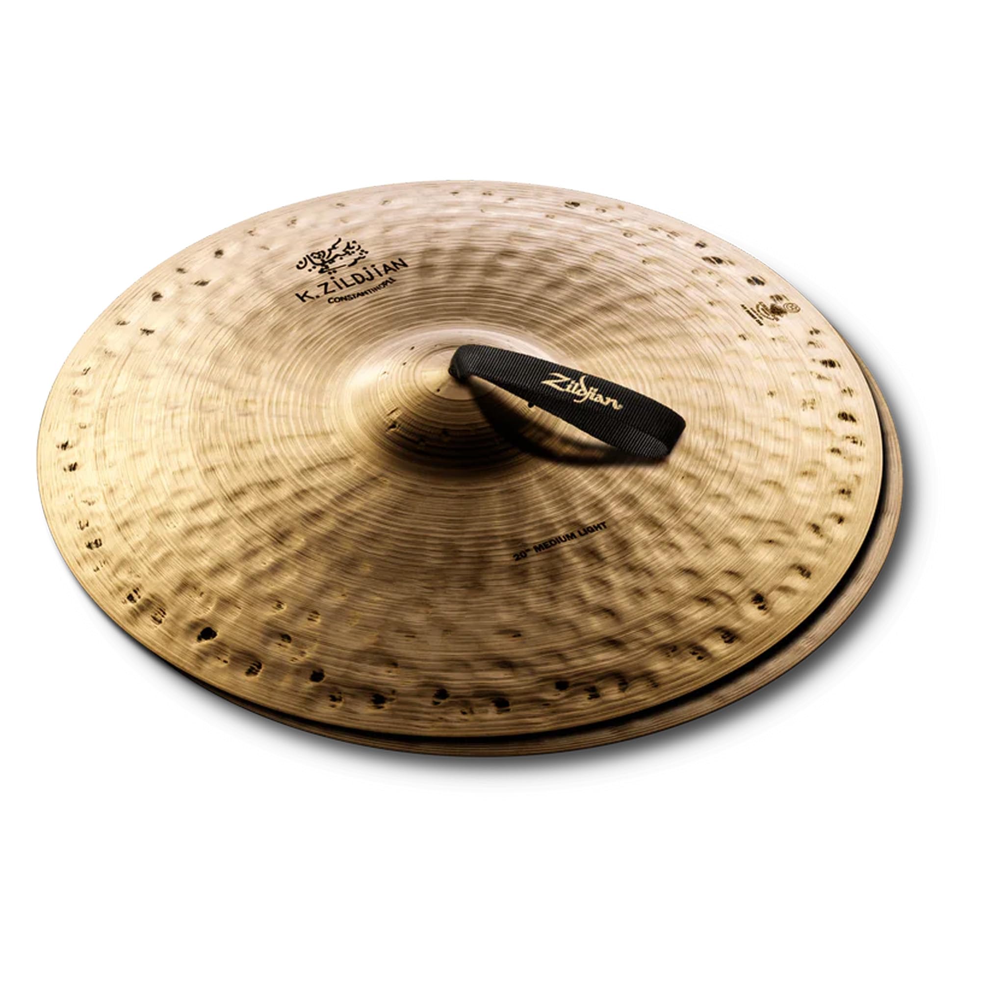 Zildjian K1008 20" K Constantinople Orchestral Cymbals, Medium Light - Pair w/ Drumstick Bag