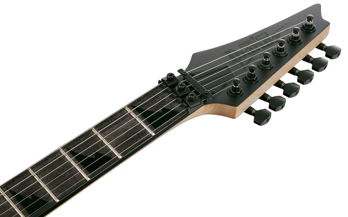 Ibanez GRGR330EX RG Gio Electric Guitar - Black Flat w/ Amplifier