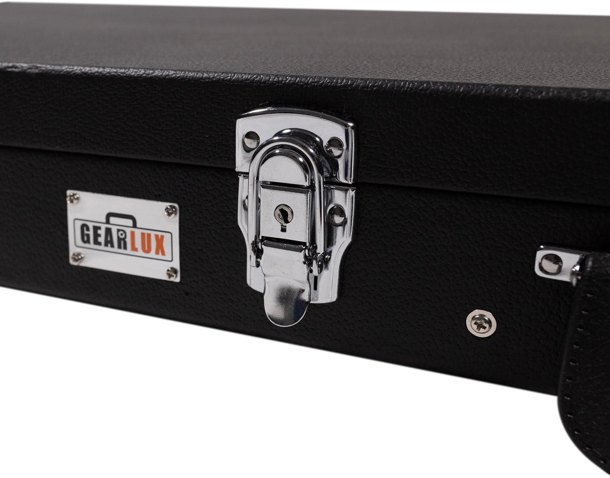 Gearlux Rectangular Electric Guitar Hard Case - Black