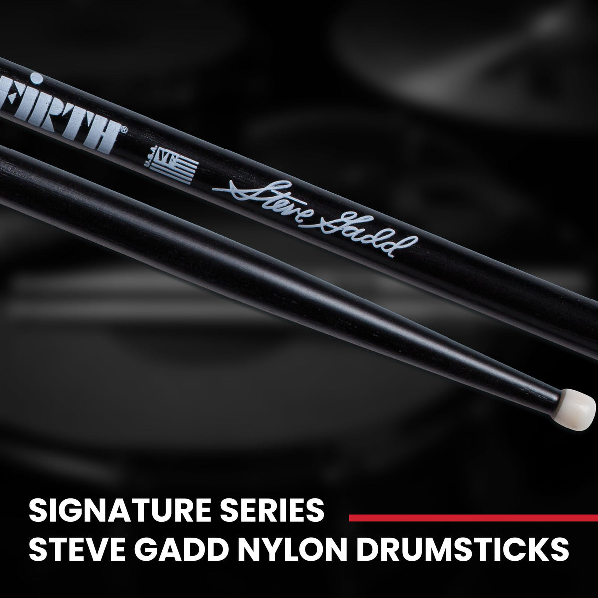 Vic Firth SSGN Signature Series Steve Gadd Nylon Tip Drumsticks