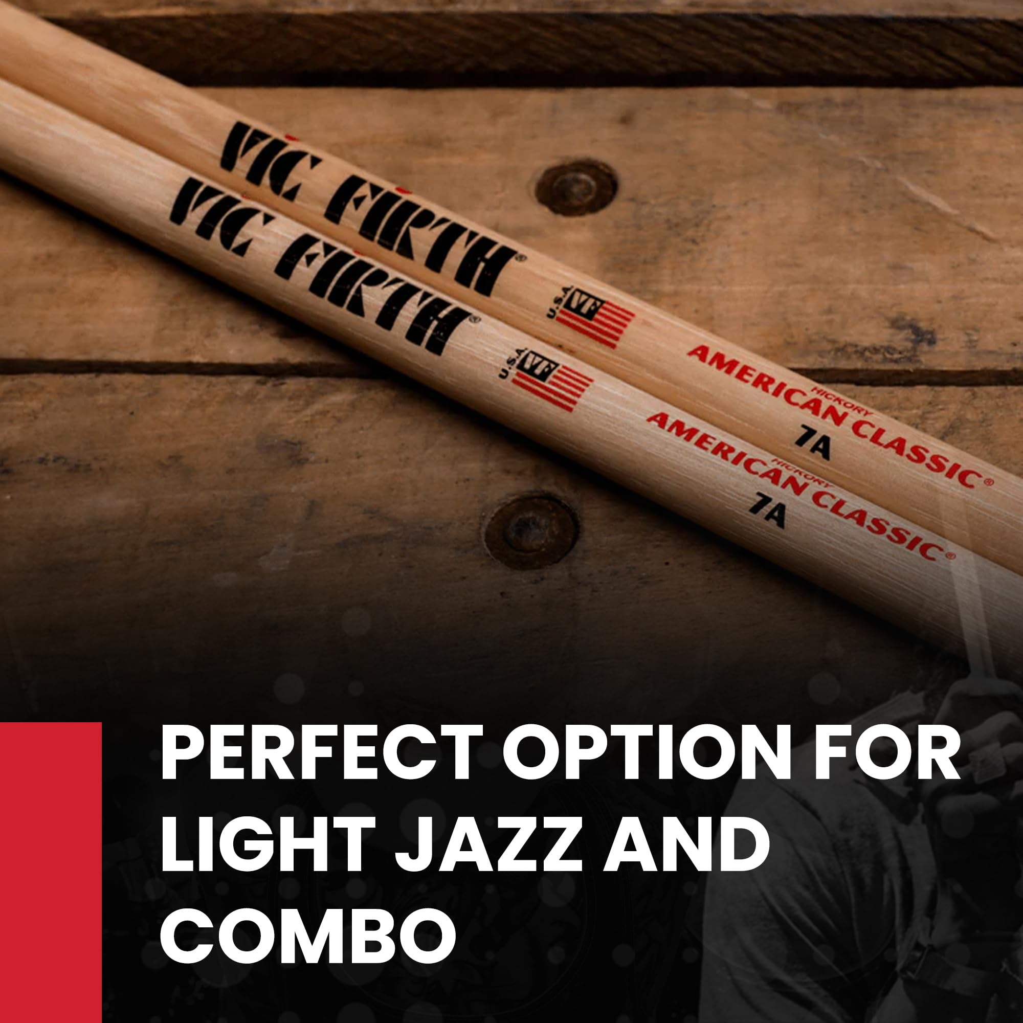 Vic Firth American Classic 7A Drumsticks - 3 Pairs