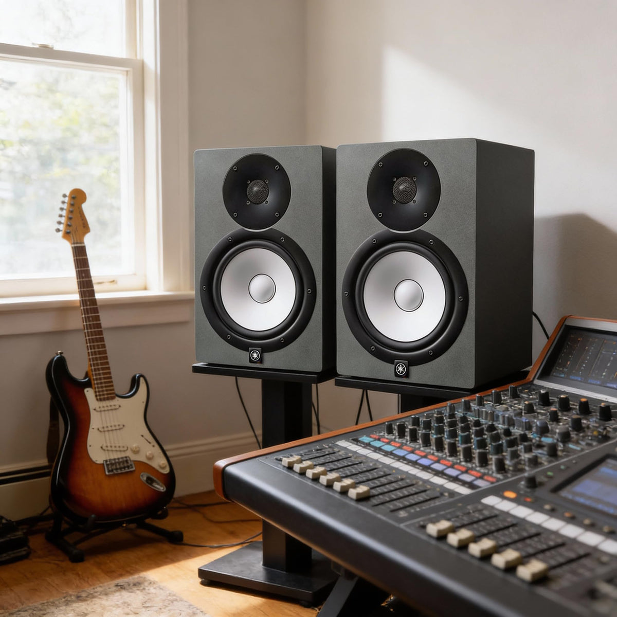 Yamaha HS8 Studio Monitor Powered Speaker Pair - Slate Grey