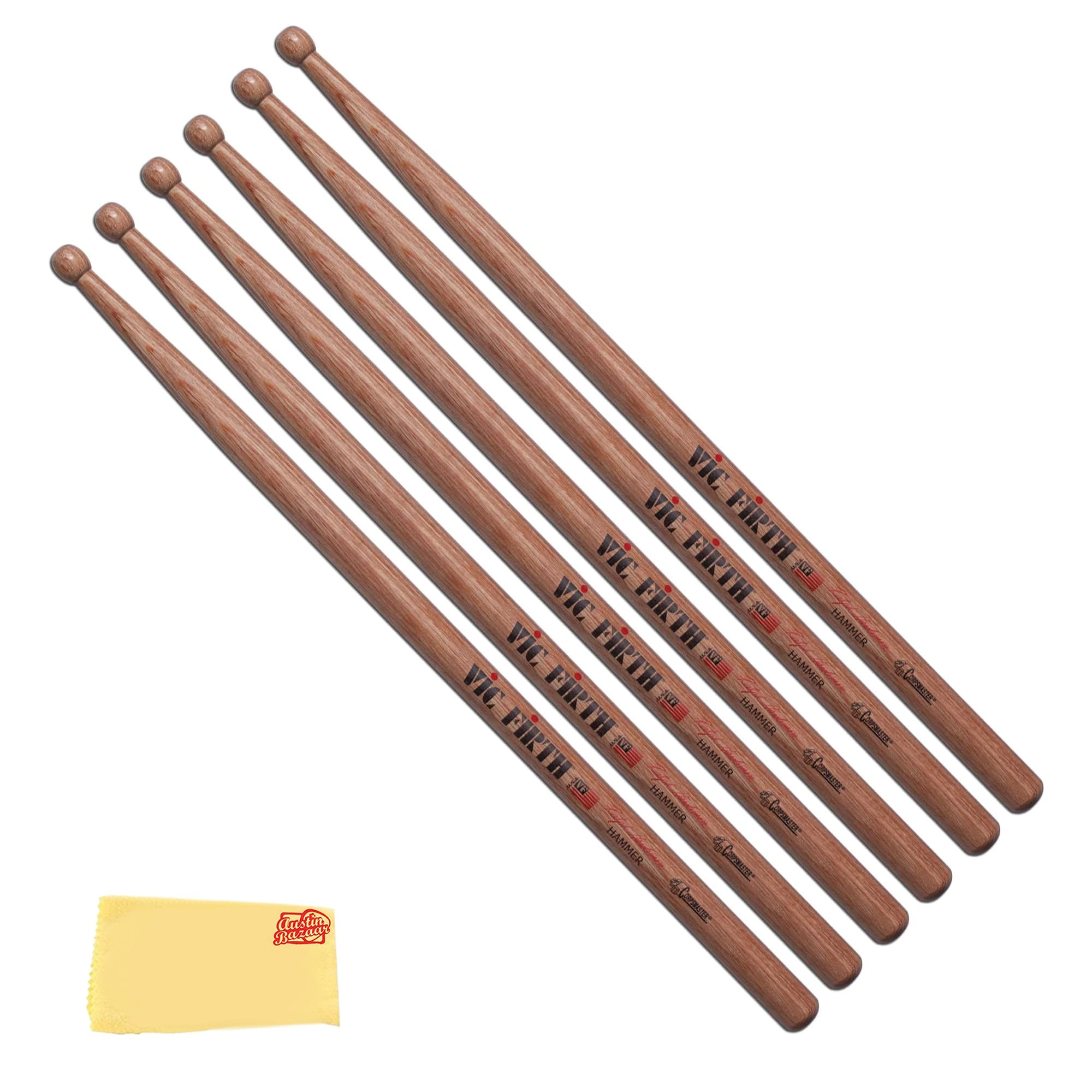 Vic Firth SRH2 Corpsmaster Signature Ralph Hardimon Hammer Drumsticks - 3 Pack