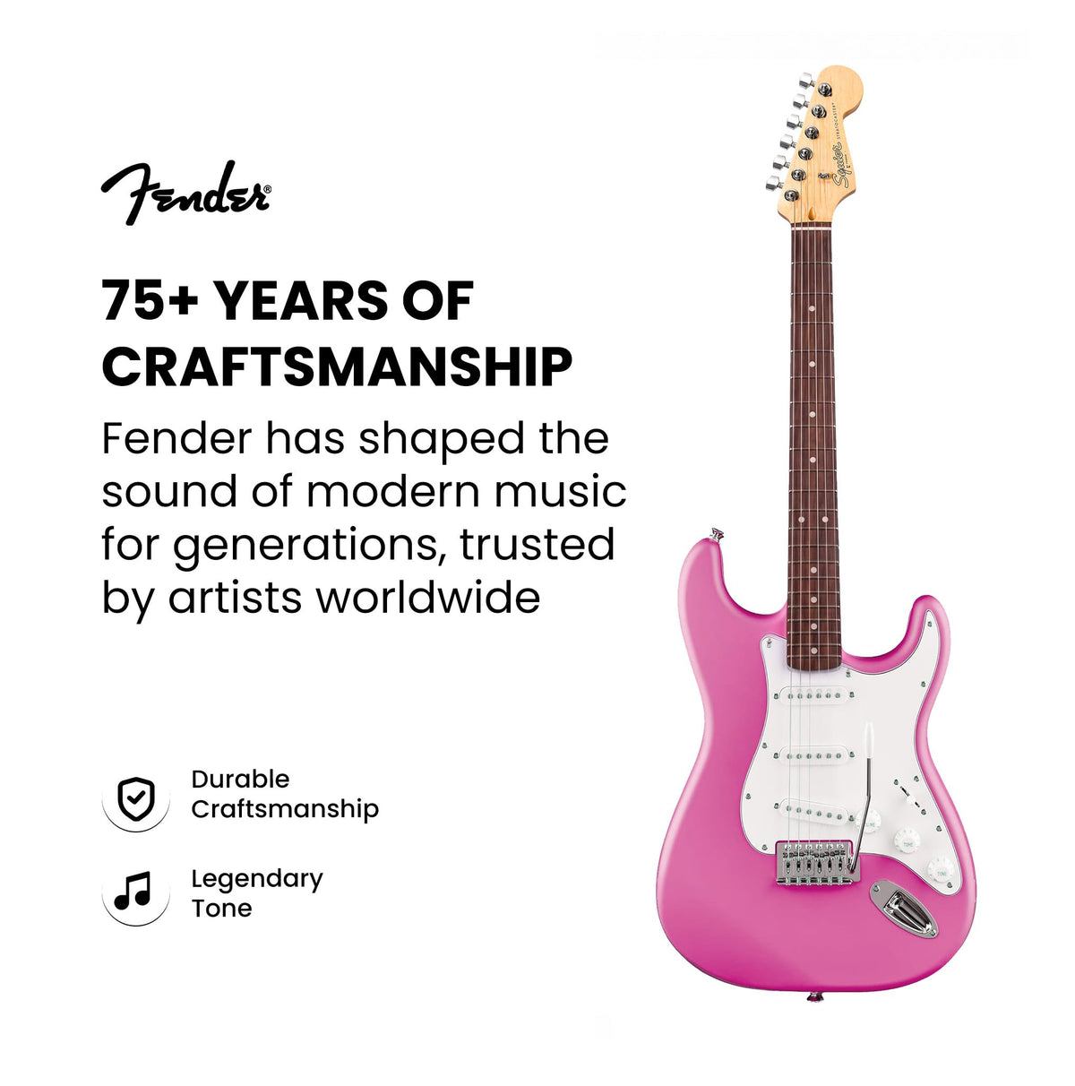 Fender Squier Stratocaster - Flash Pink